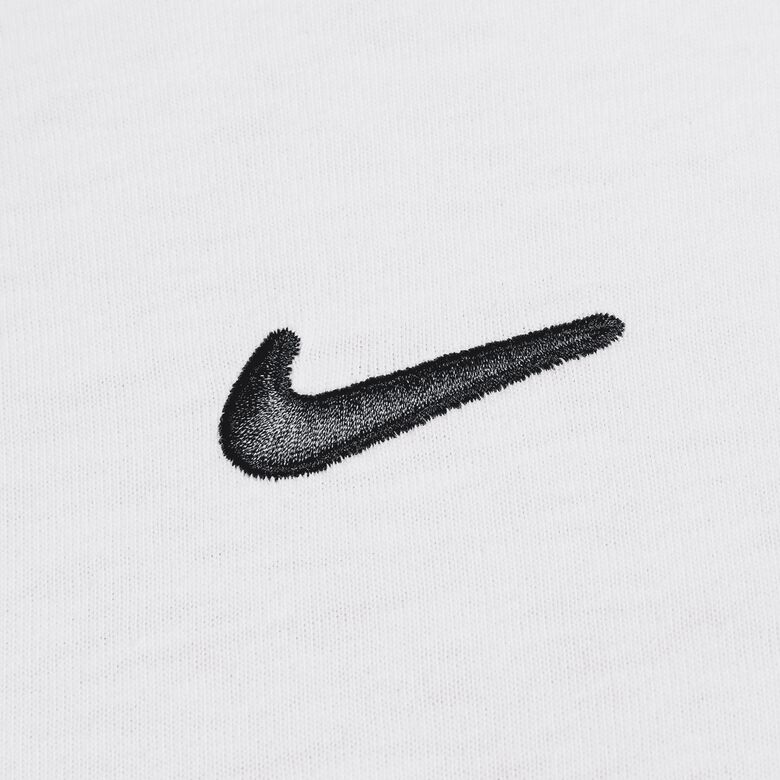 Sportief T-shirt met lange mouwen in boyfriend-stijl met Swoosh-print.