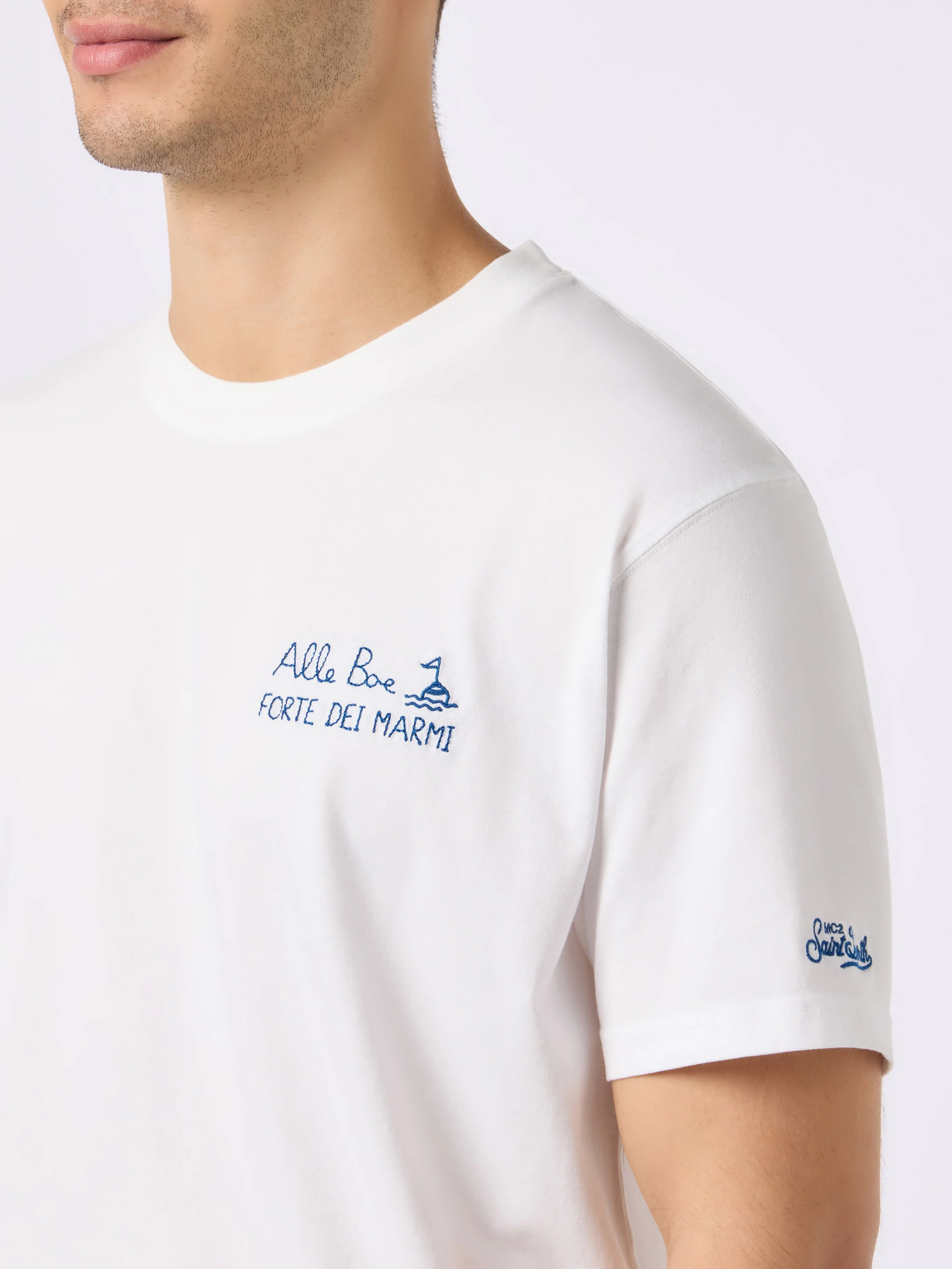 Portofino heren T-shirt van klassiek katoenen jersey met