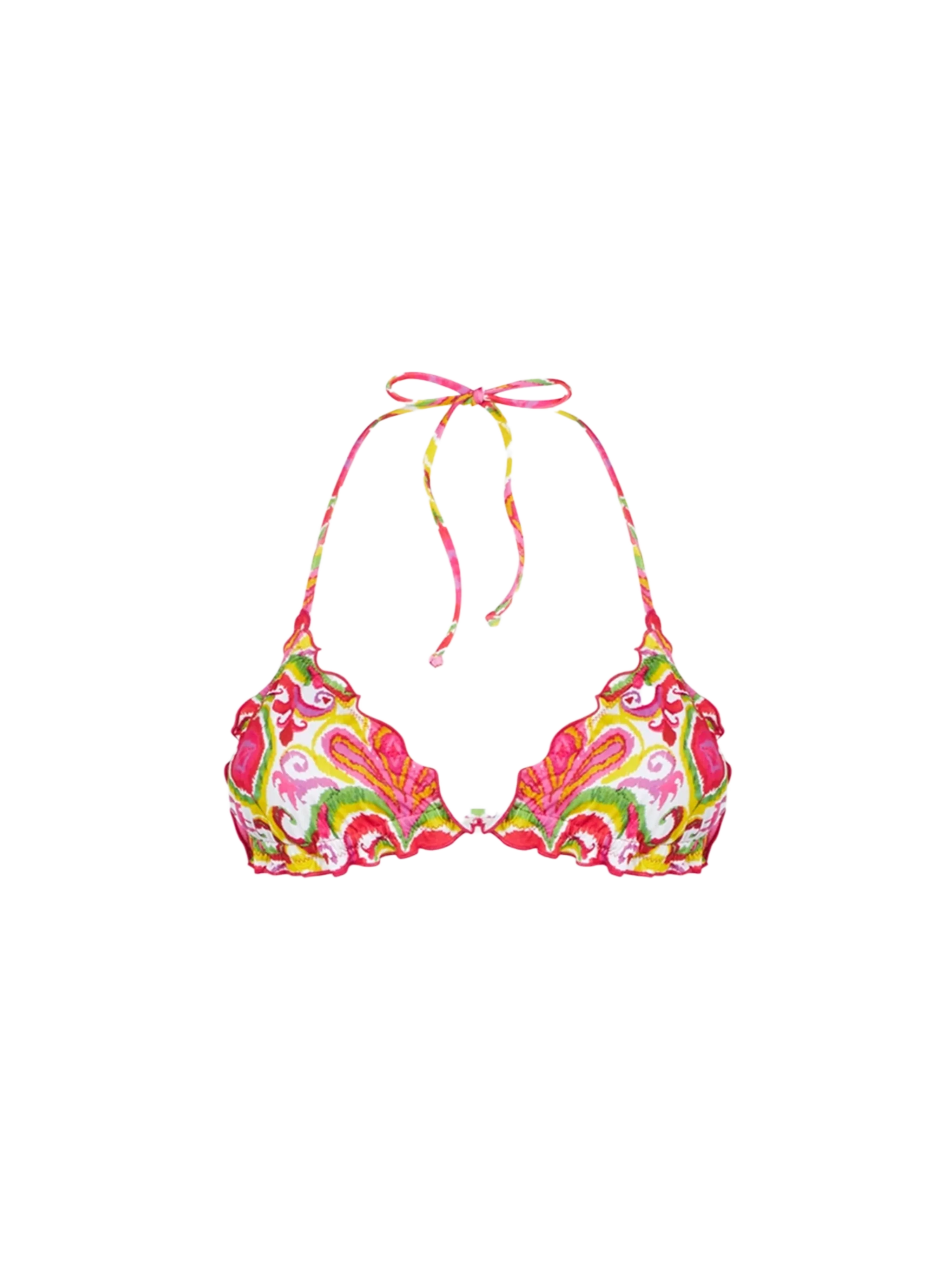 Triangel-Badeanzug für Damen mit Ikat-Muster