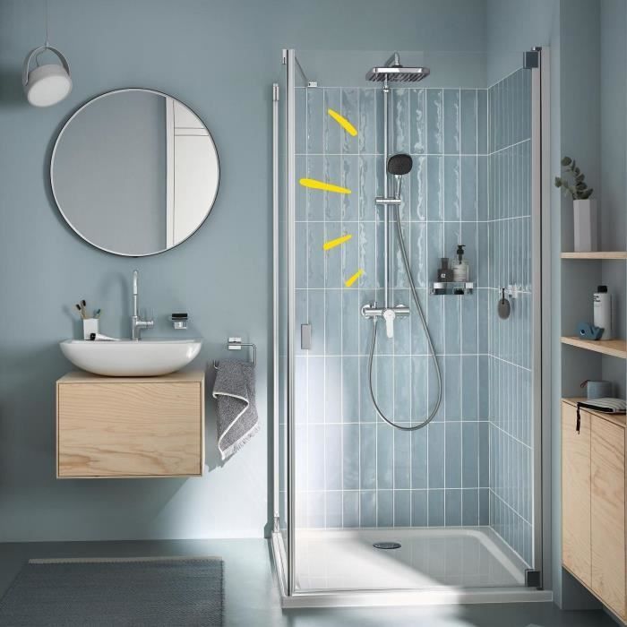 Columna de ducha con grifo monomando - Ahorro de agua - GROHE Vitalio Comfort 250 - Cromado - 26985001