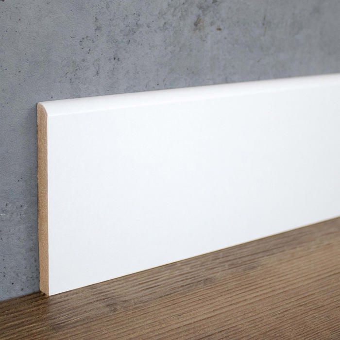 PROVISTON plinthe arrondie mélaminé blanc plinthe MDF 10 x 100mm