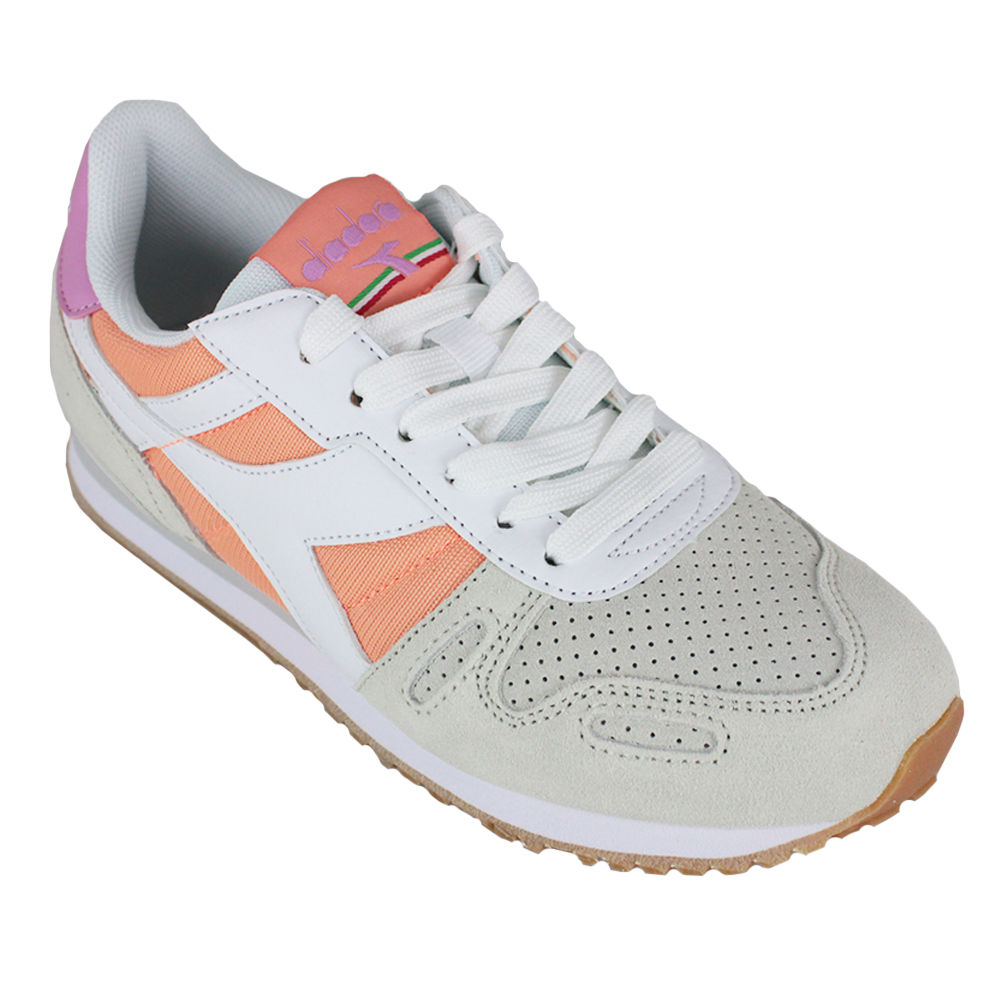  Diadora Sneakers 501.174337 01 C8491 Weiß/Canteloupe