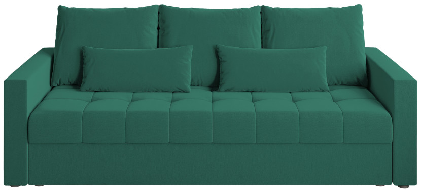 Sofa rozkładana z funkcją spania HOT trzyosobowa zielona