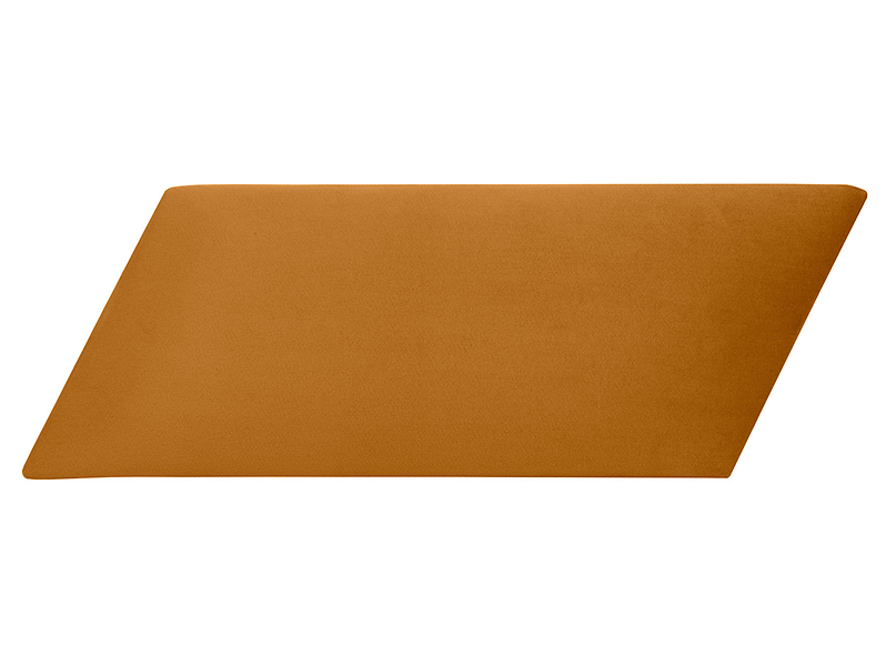 Panel tapicerowany równoległobok L 15x30 cm żółty