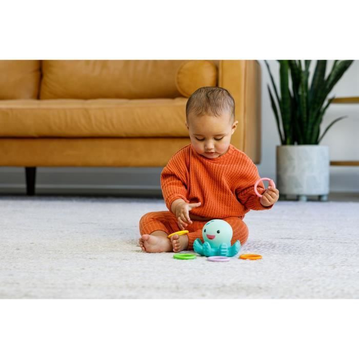 Juguete de baño - INFANTINO - Pulpo de juguete luminoso con anillos