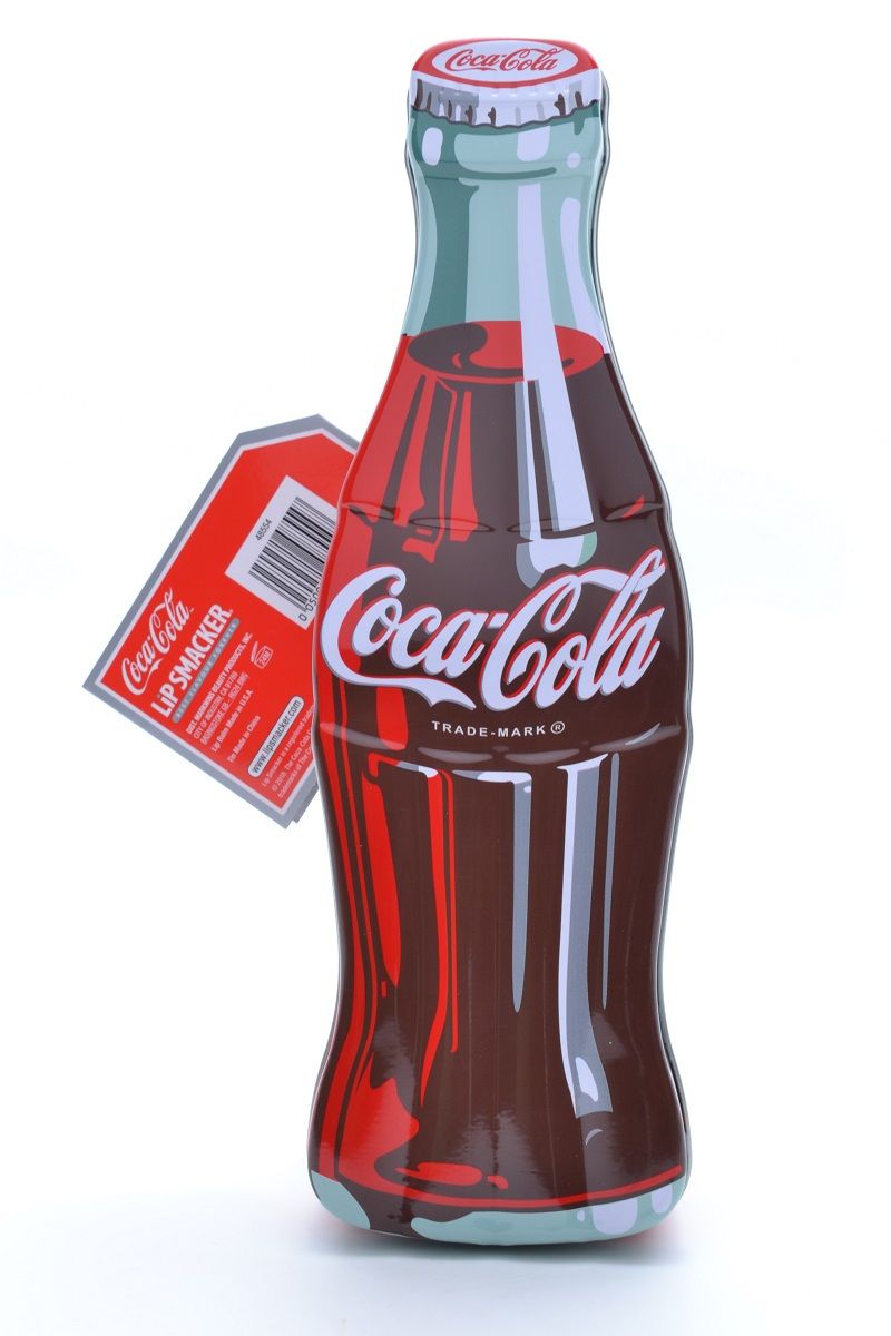 „Coca-Cola Lip Smacker“ senovinio buteliuko skardinė dėžutė Lūpų balzamai, drėkikliai ir priežiūros priemonės