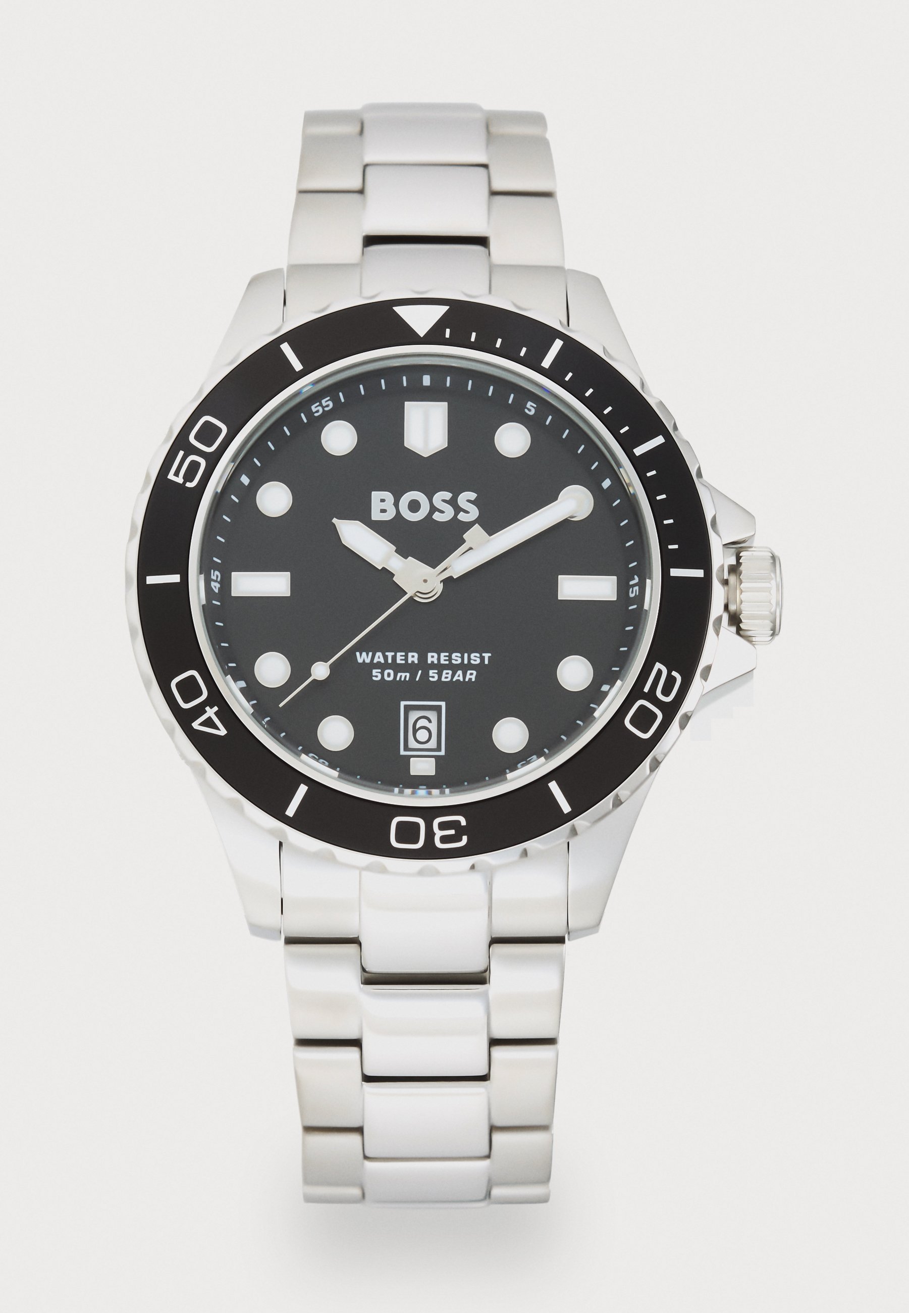 BOSS TROPER SPORT - Horloge - zilverkleurig/zwart