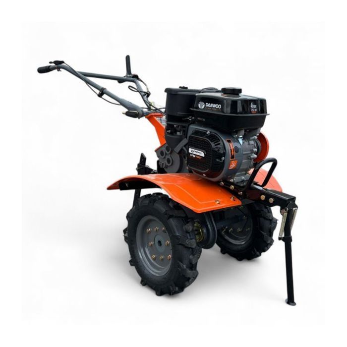 Motocultor de gasolina DAEWOO de 7,5 CV - 212 cc Euro 5 - 2 velocidades hacia adelante, 1 marcha atrás, 105 cm de ancho DATM80110