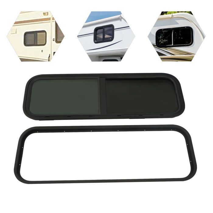 Ventana lateral corredera horizontal para autocaravana, caravana o furgoneta camper.