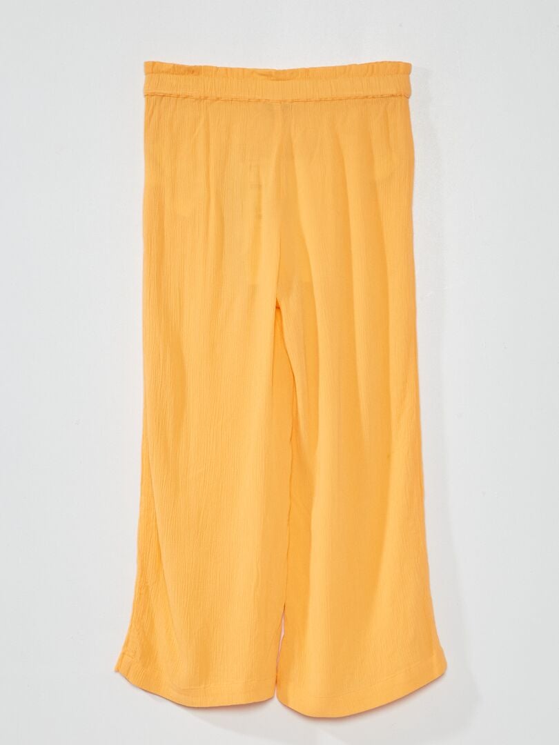 Broek met wijde pijpen - ORANJE