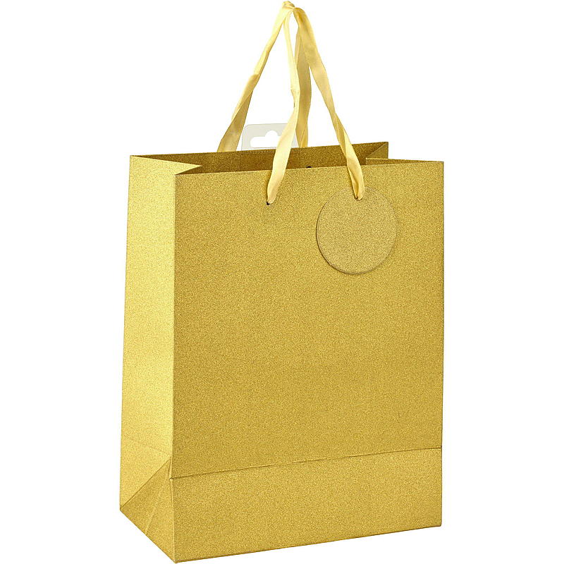 Presentpåse Medium Glitter 25,5x20x11 cm, blandade färger