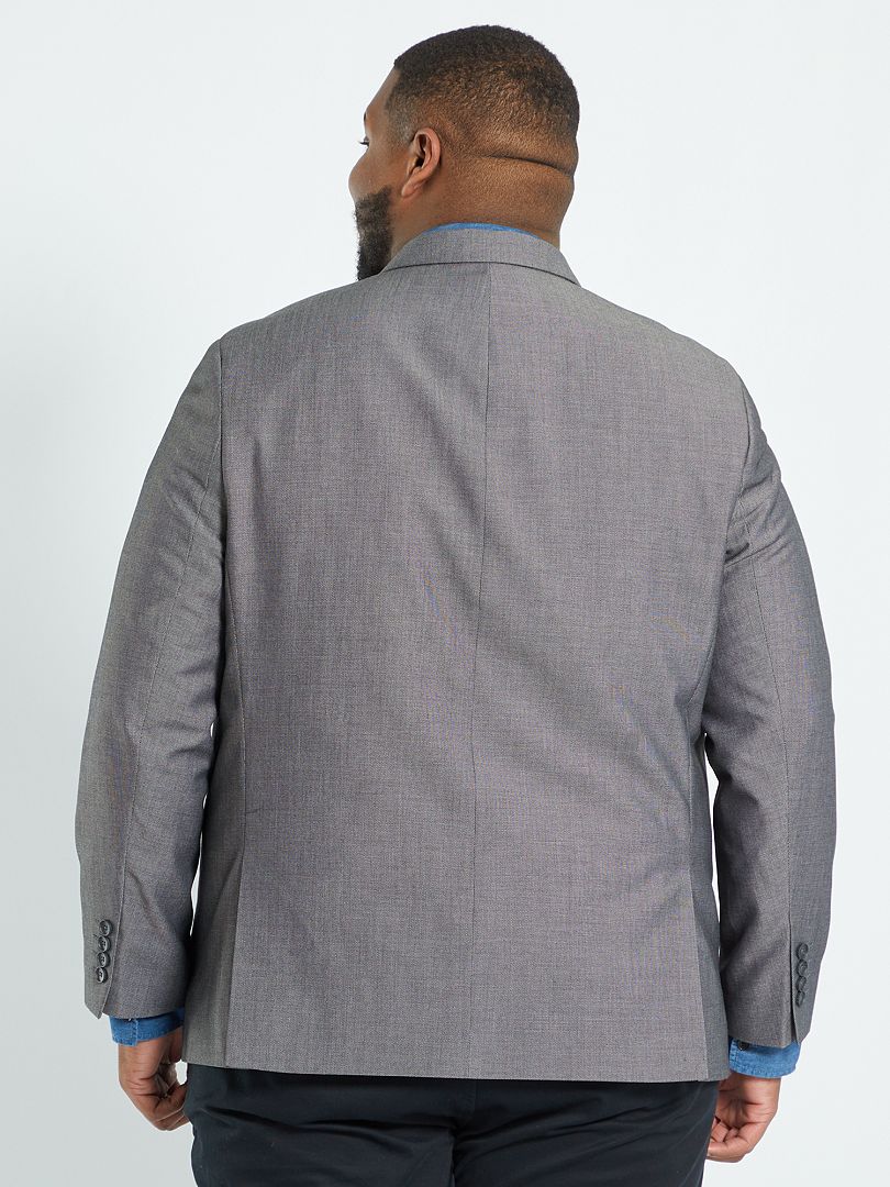 Chaqueta de traje de corte regular - gris oscuro