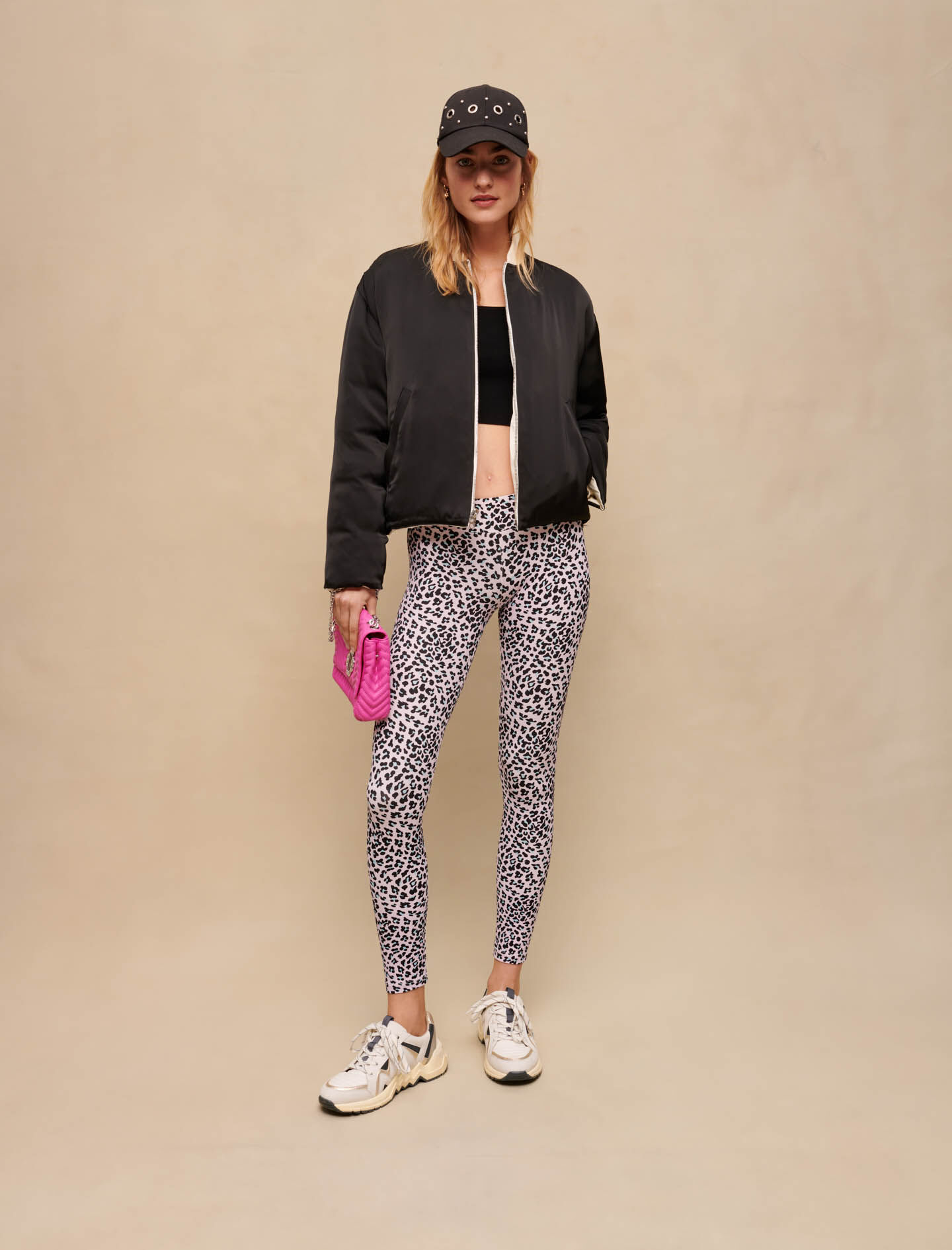 Leggings met luipaardprint - Luipaardroos