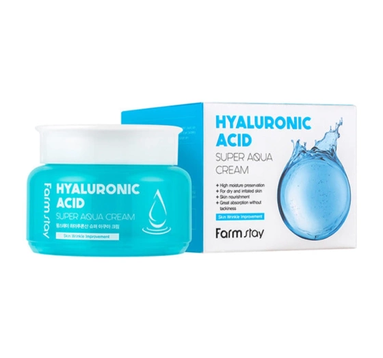 Farmstay Hyaluronic Acid nawilżający krem do twarzy z kwasem hialuronowym 100 ml