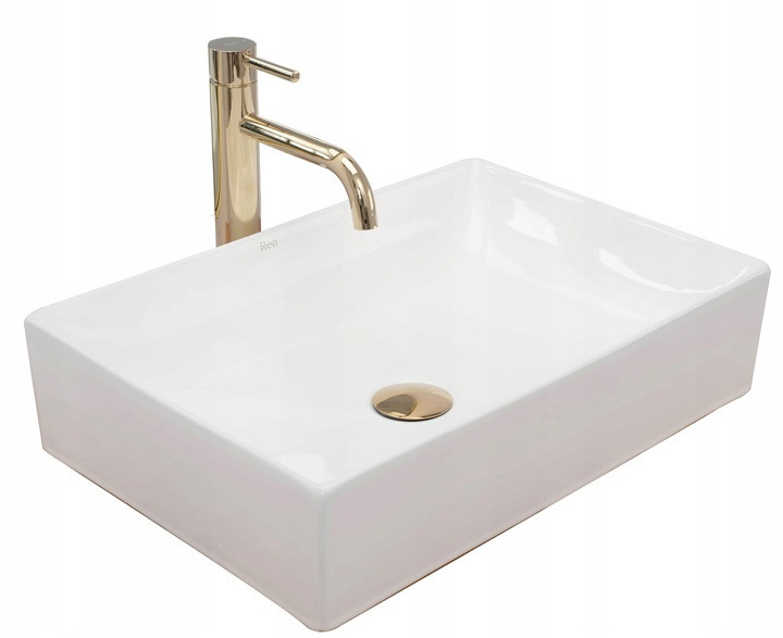 Umywalka Nablatowa Ceramiczna Inga White Biała