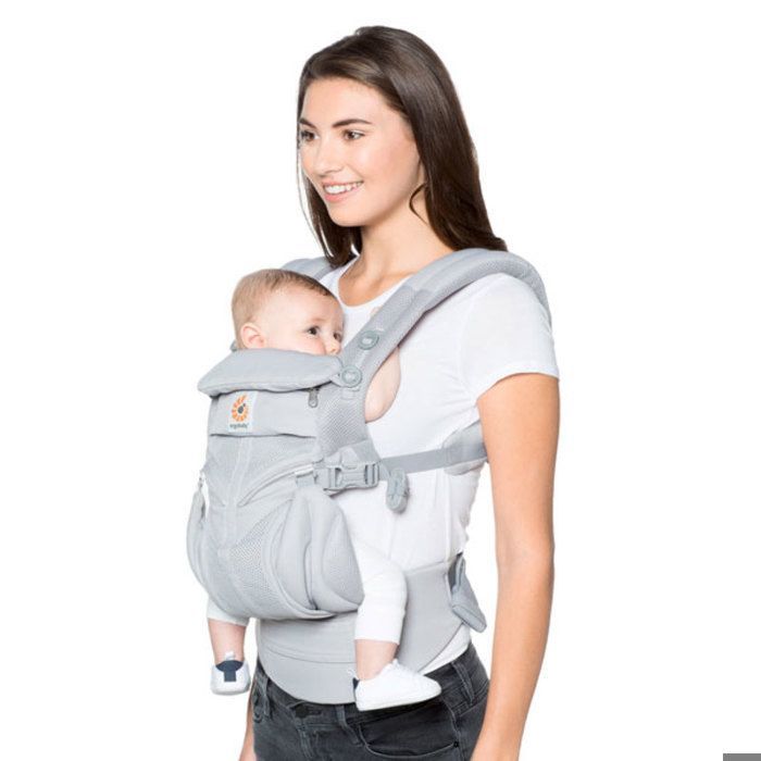 ERGOBABY Omni 360 CAM physiological baby carrier, pearl grey - 4 carrying positions