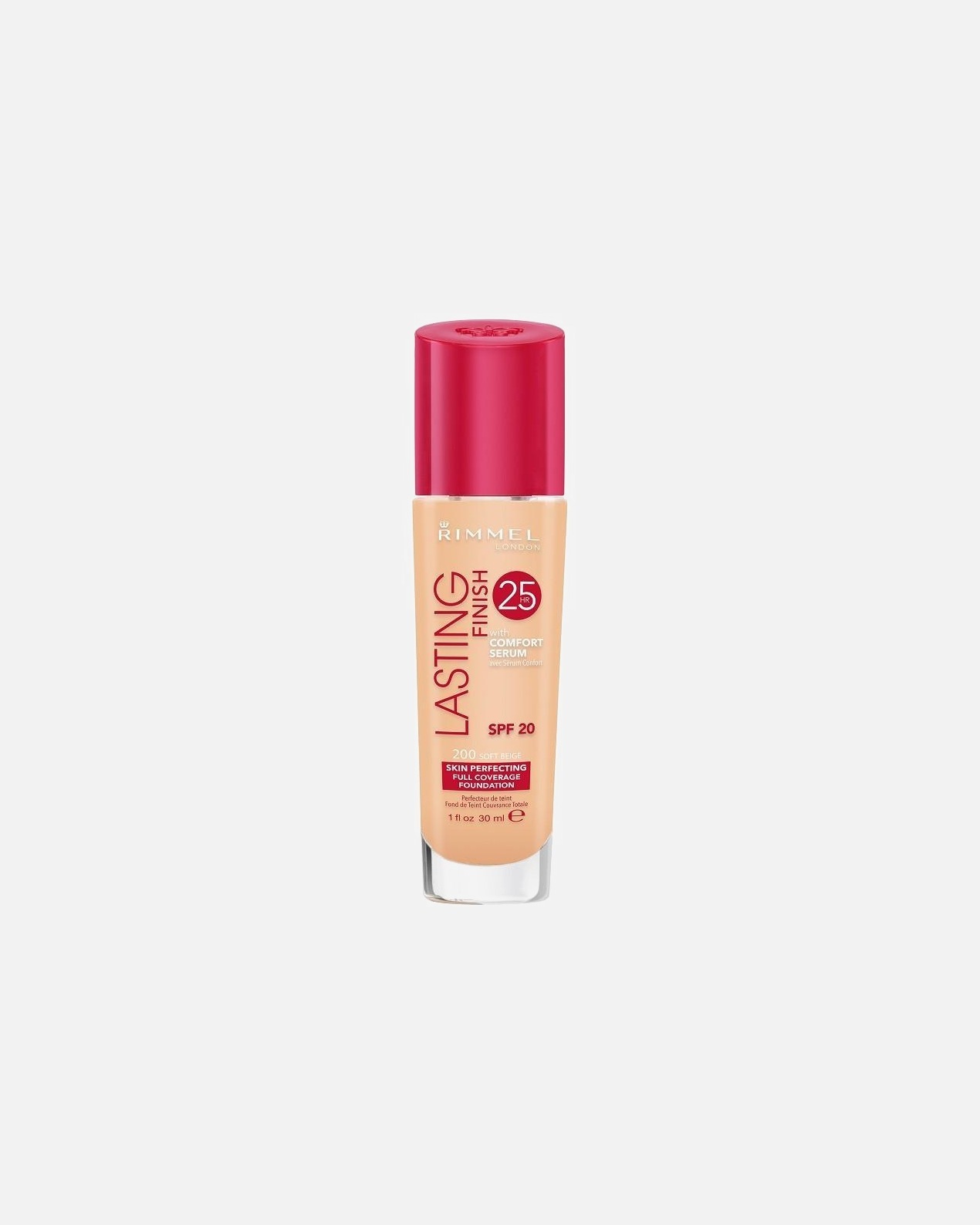 „Rimmel London Foundation Lasting Finish 25HR“ makiažo pagrindas, 30 ml