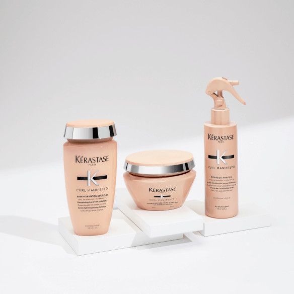 „Curl Manifesto Refresh Absolu Curl Revive“ Produktai garbanotiems plaukams
