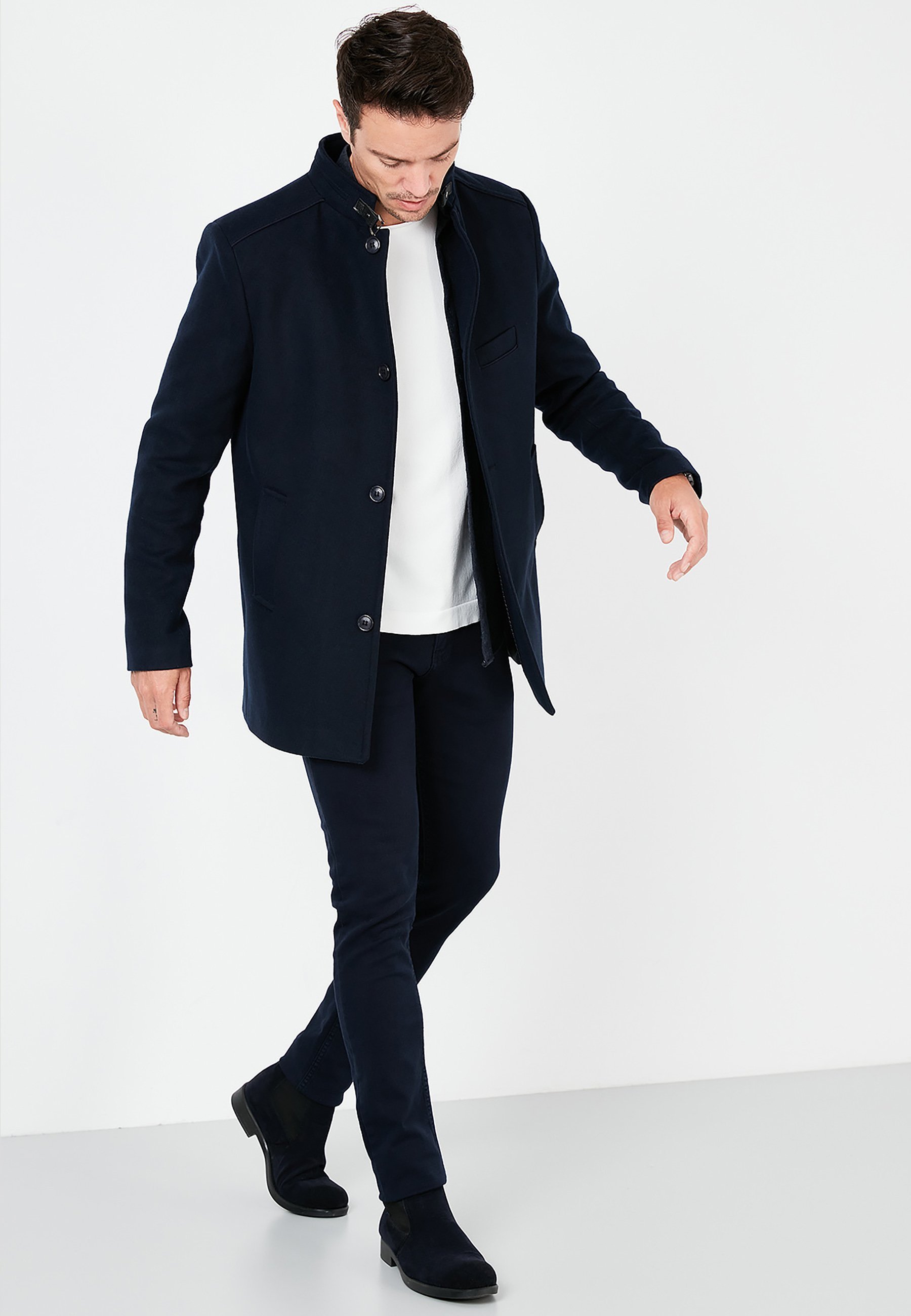Buratti Manteau court - bleu marine