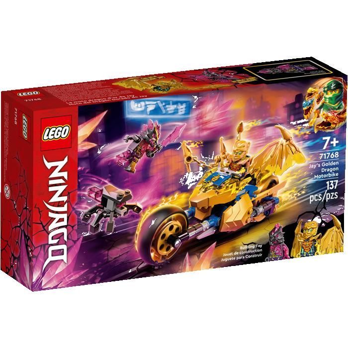 LEGO ninjago 71768 La moto dragon d’or de Jay Cadeaux Jouets Objets de collection 7+