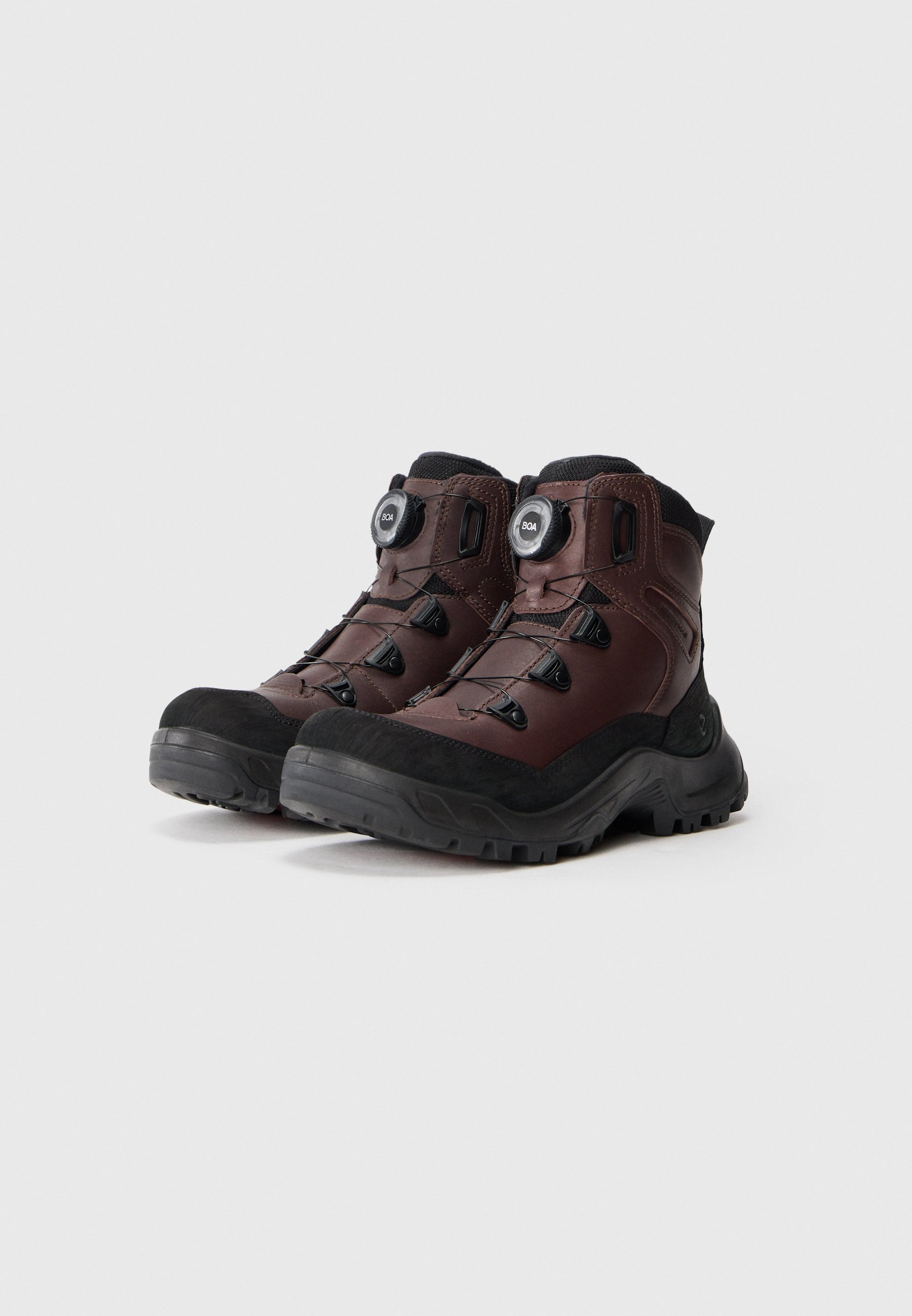 ECCO OFFROAD MID WARM WP BOA - Winterlaarzen - zwart/mokka