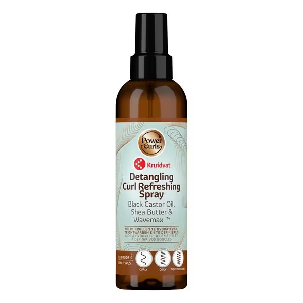 „Kruidvat Power Curls“ gaivinantis, iššukuojantis garbanotas purškiklis nuo susivėlimo, 200 ml
