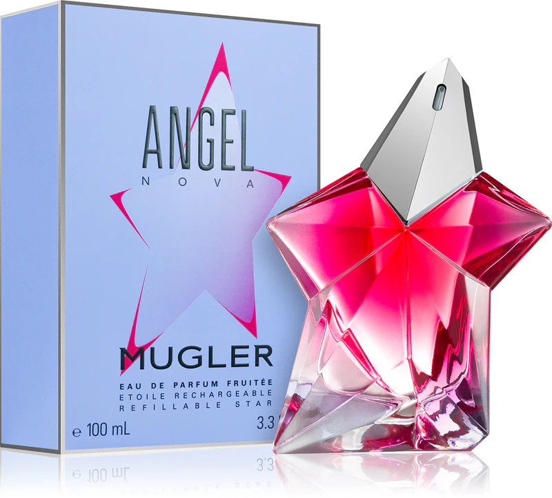 Frasco recarregável de Mugler Angel Nova Eau de Parfum para mulheres