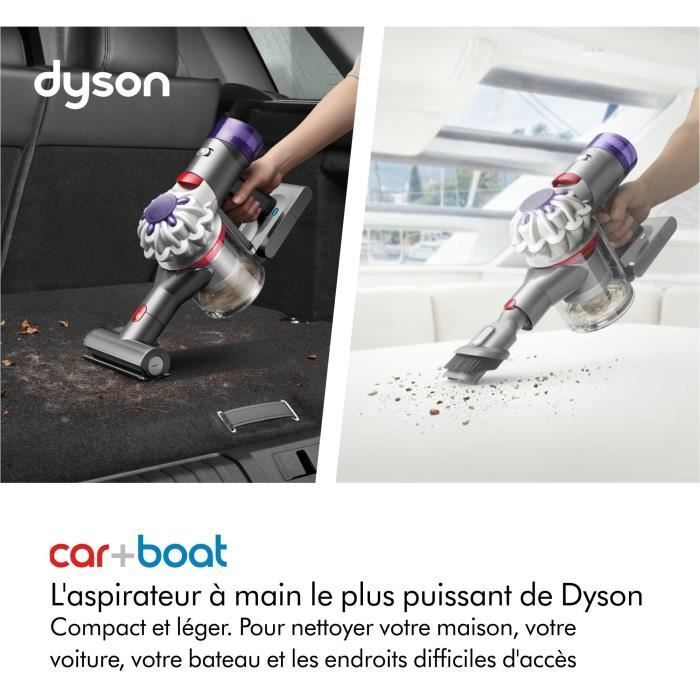 DYSON Car+Boat - Aspirateur à main - Puissance 115 AW - Puissant, compact et léger - Idéal voiture et bateau