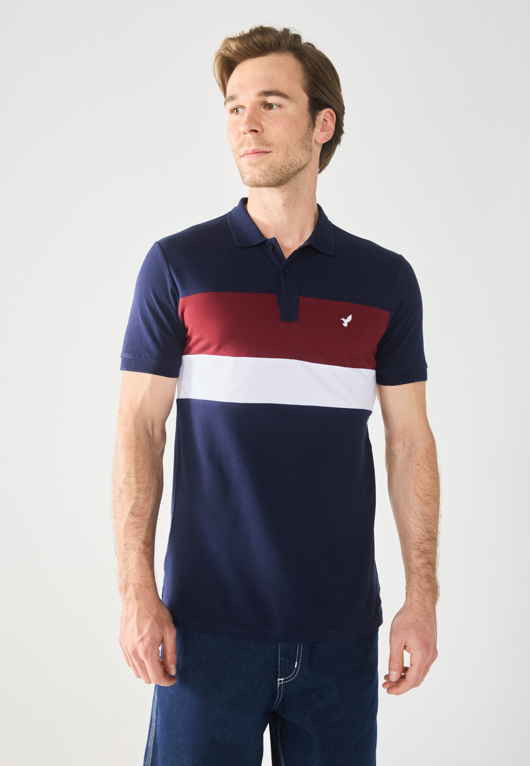 Pier One SLIM - Poloshirt - donkerblauw