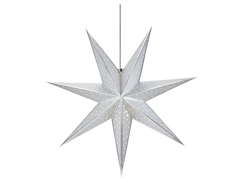 Lampa wisząca Glitter papierowa 75 cm srebrna