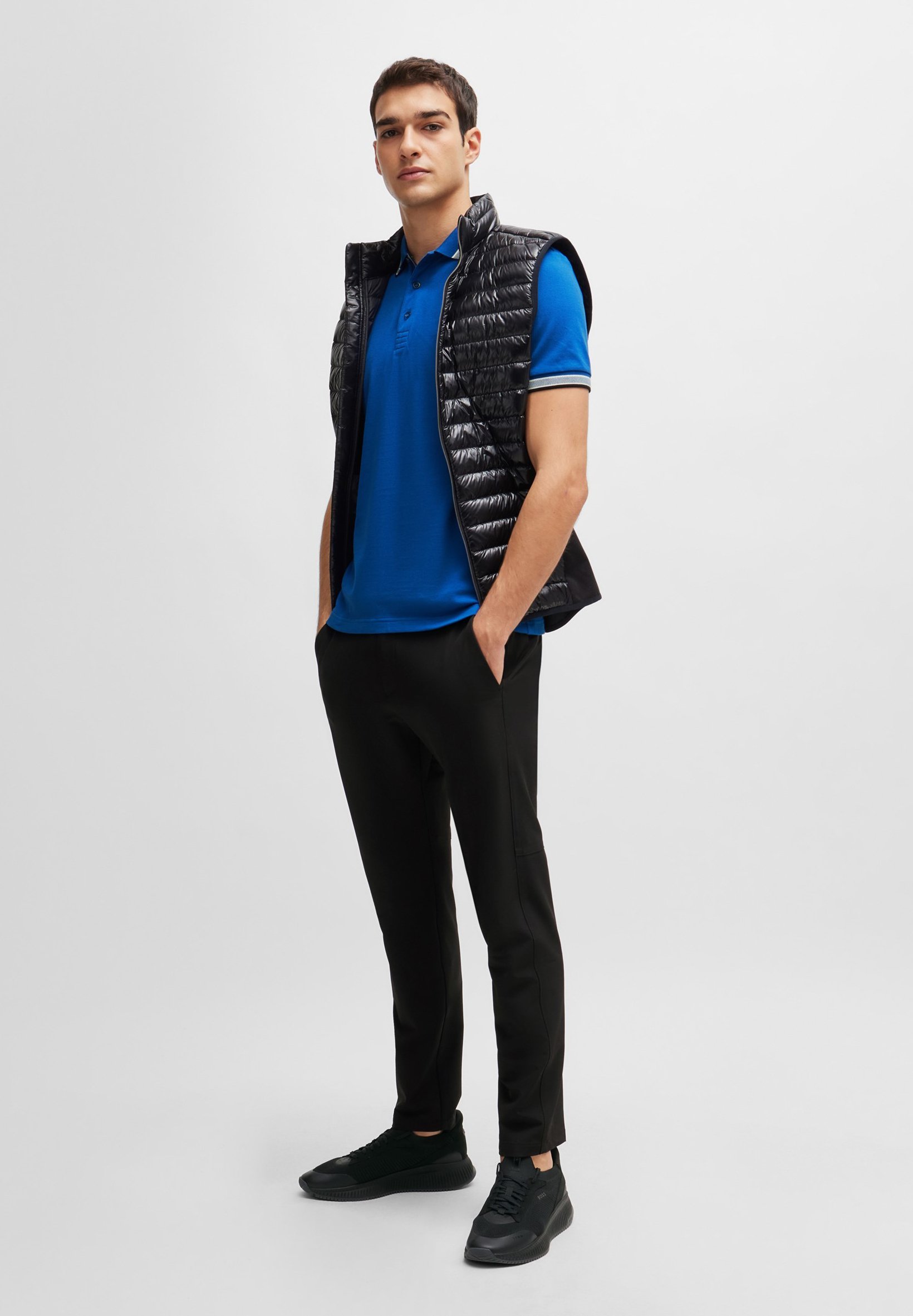 BOSS PADDY - Poloshirt - middelblauw