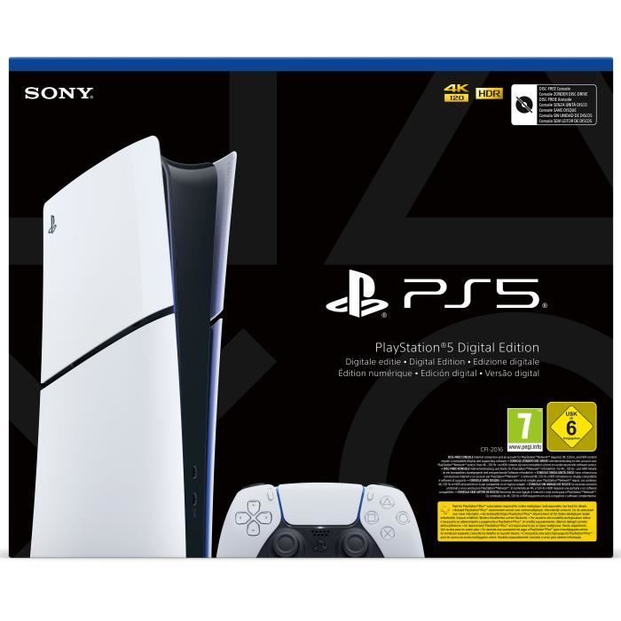 Console PlayStation 5 - Edition Digitale (Modèle Slim)