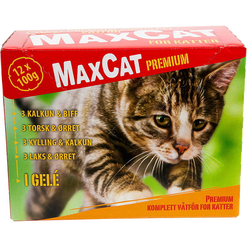 MaxCat Katzenfutter 12x100 g Multifutter, MaxCat