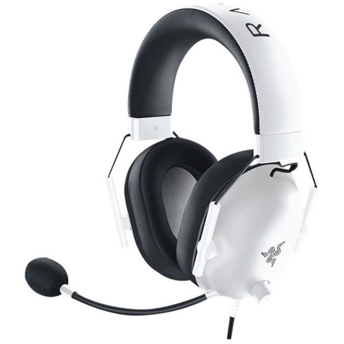 Razer BLACKSHARK V2 X WHITE PC Headset - Multi-platform wired headset for esports