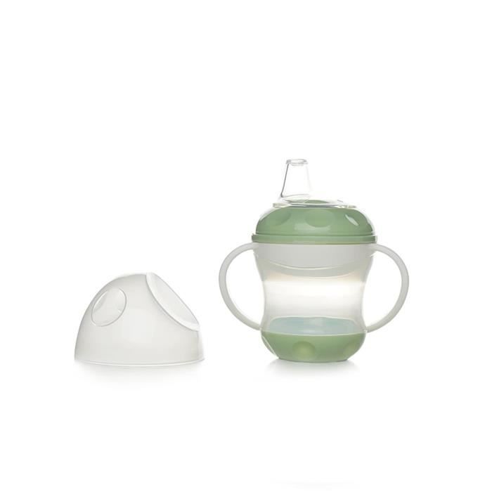Tazza a prova di perdite - THERMOBABY - Verde Celadon - 180 ml - Ergonomica e igienica
