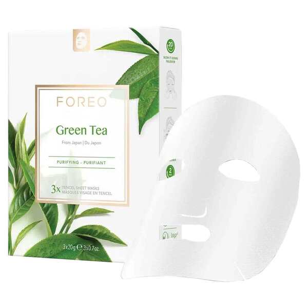 FOREO UFO-aktivoitu kasvonaamio vihreällä teellä, 6 kpl