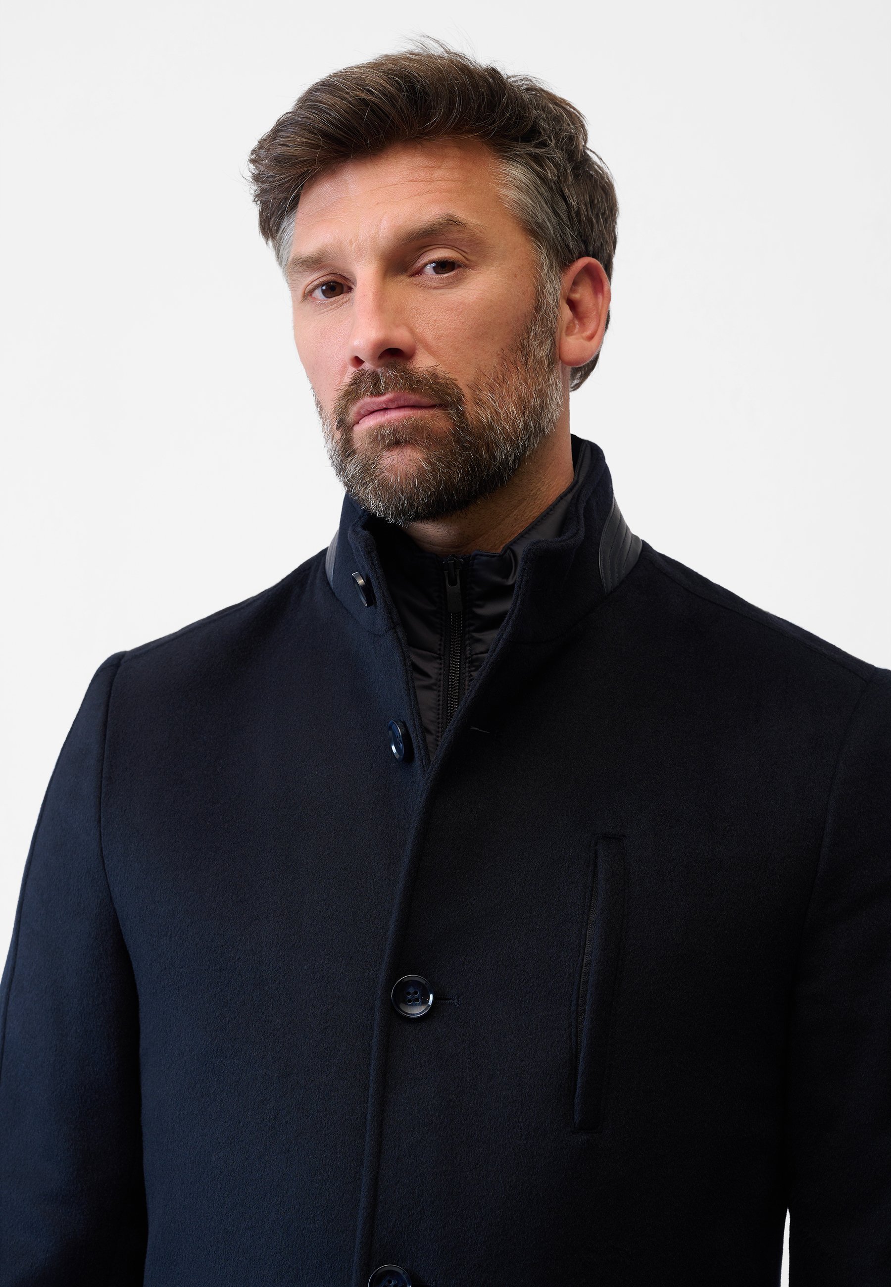 Ricano korte jas - blauw