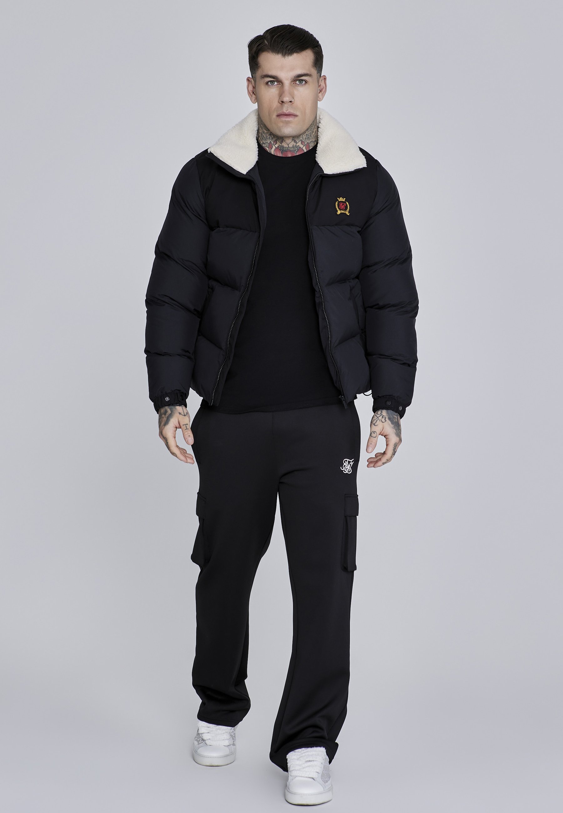 Doudoune SIKSILK - Veste d'hiver - noire