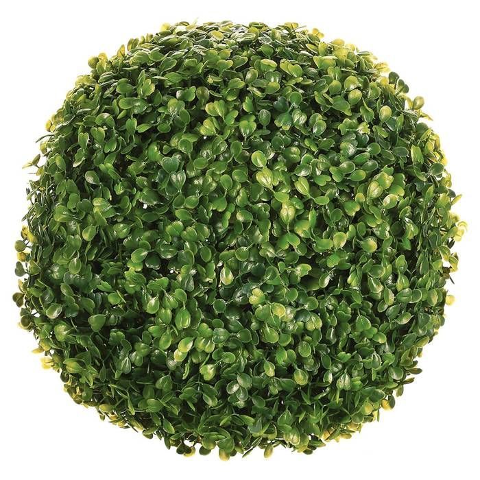 Kunstig grøn buksbomskugle, 28 cm i diameter - Atmosphera Interior Designer