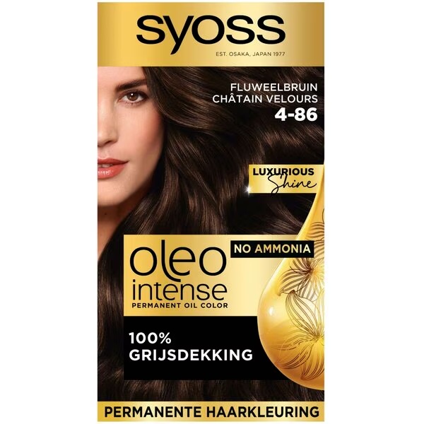 Syoss Oleo Intense 4-86 samta brūna matu krāsa