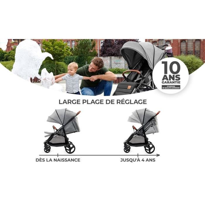 Kinderkraft Grande + Grijze kinderwagen