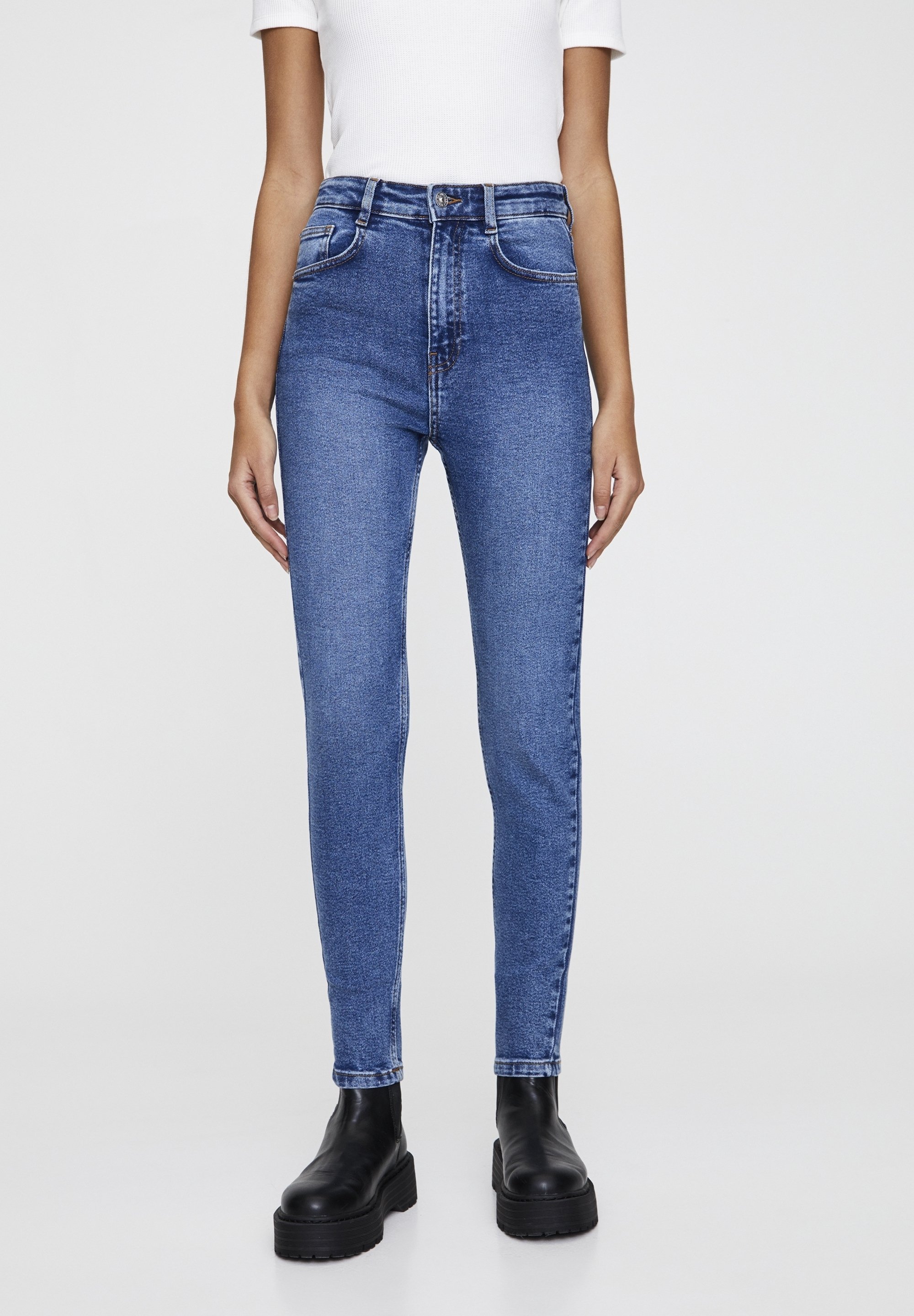 PULL&BEAR Skinny Fit Jeans - blauw