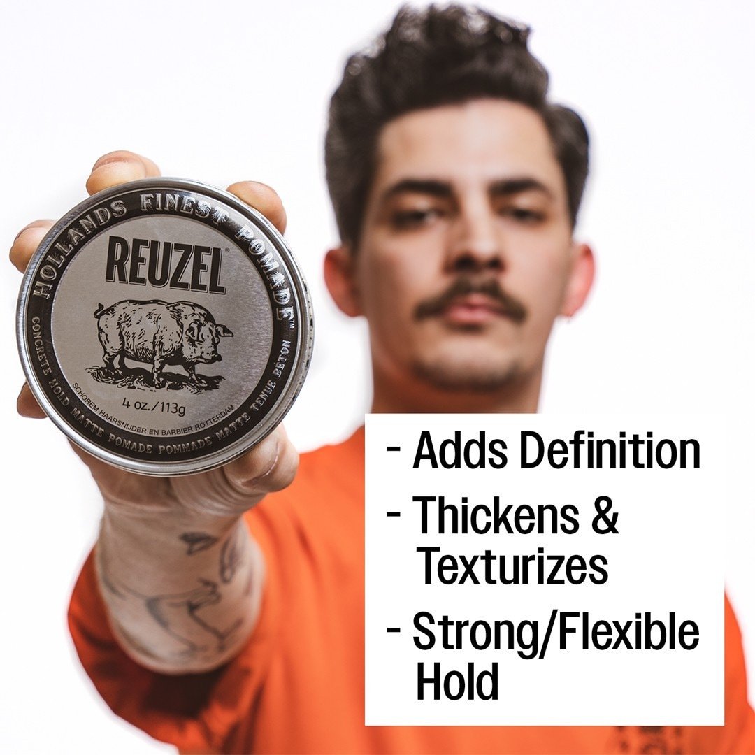 Reuzel krema za lase Concrete Hold mat pomada - 95 g