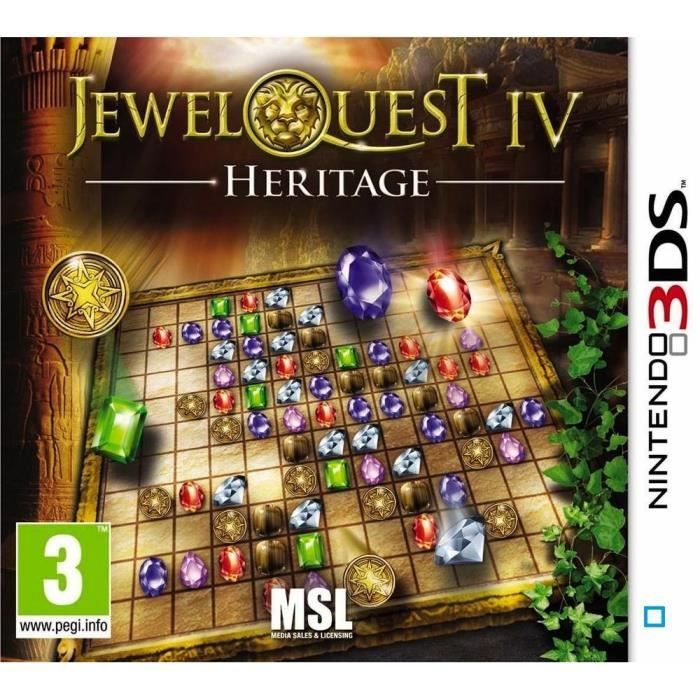 JEWEL QUEST 4 HERITAGE / Juego para consola 3DS