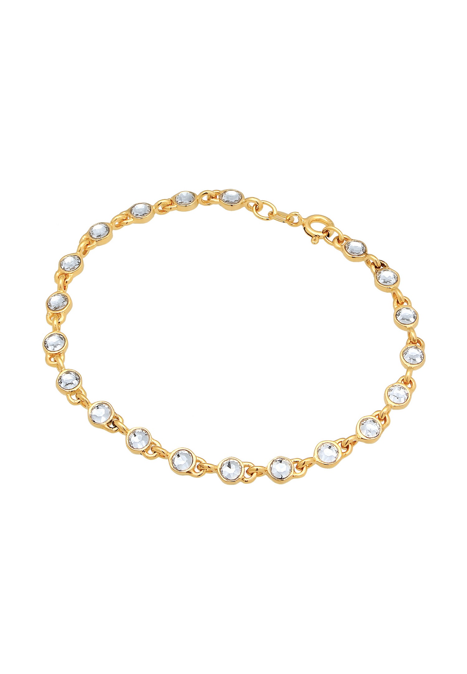 Elli Femmes Tennis Tendance classique avec cristaux en argent sterling 925