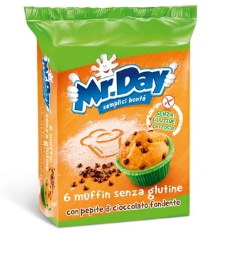 De pure chocoladechipmuffins van meneer Day