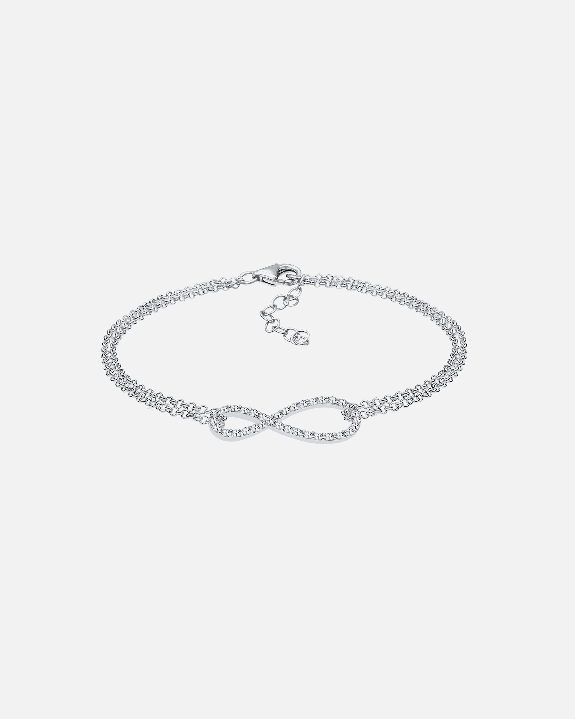 Elli Femmes symbole Infinity sans fin filigrane avec cristaux en argent sterling 925