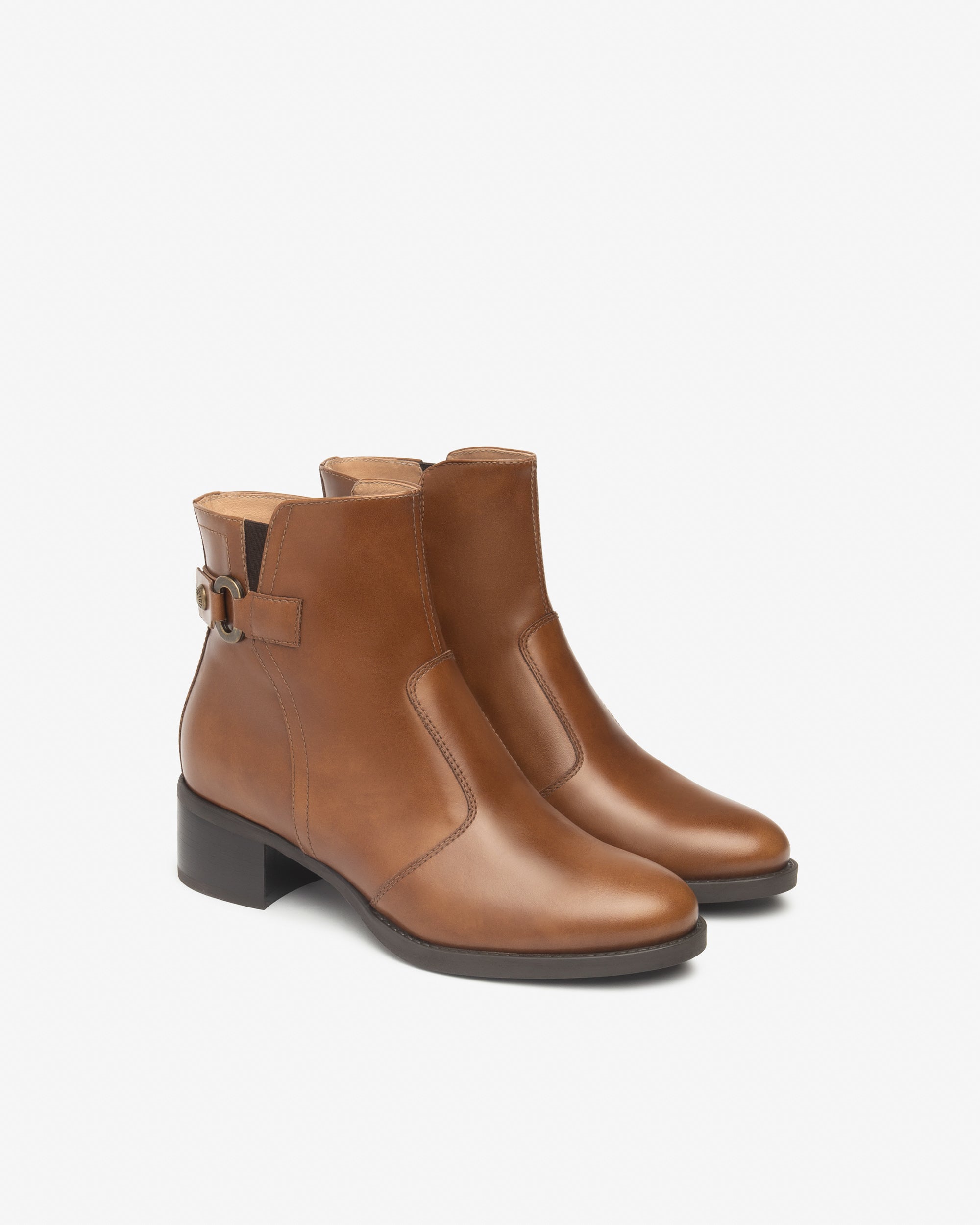  Damen-Ankle-Boots aus Leder