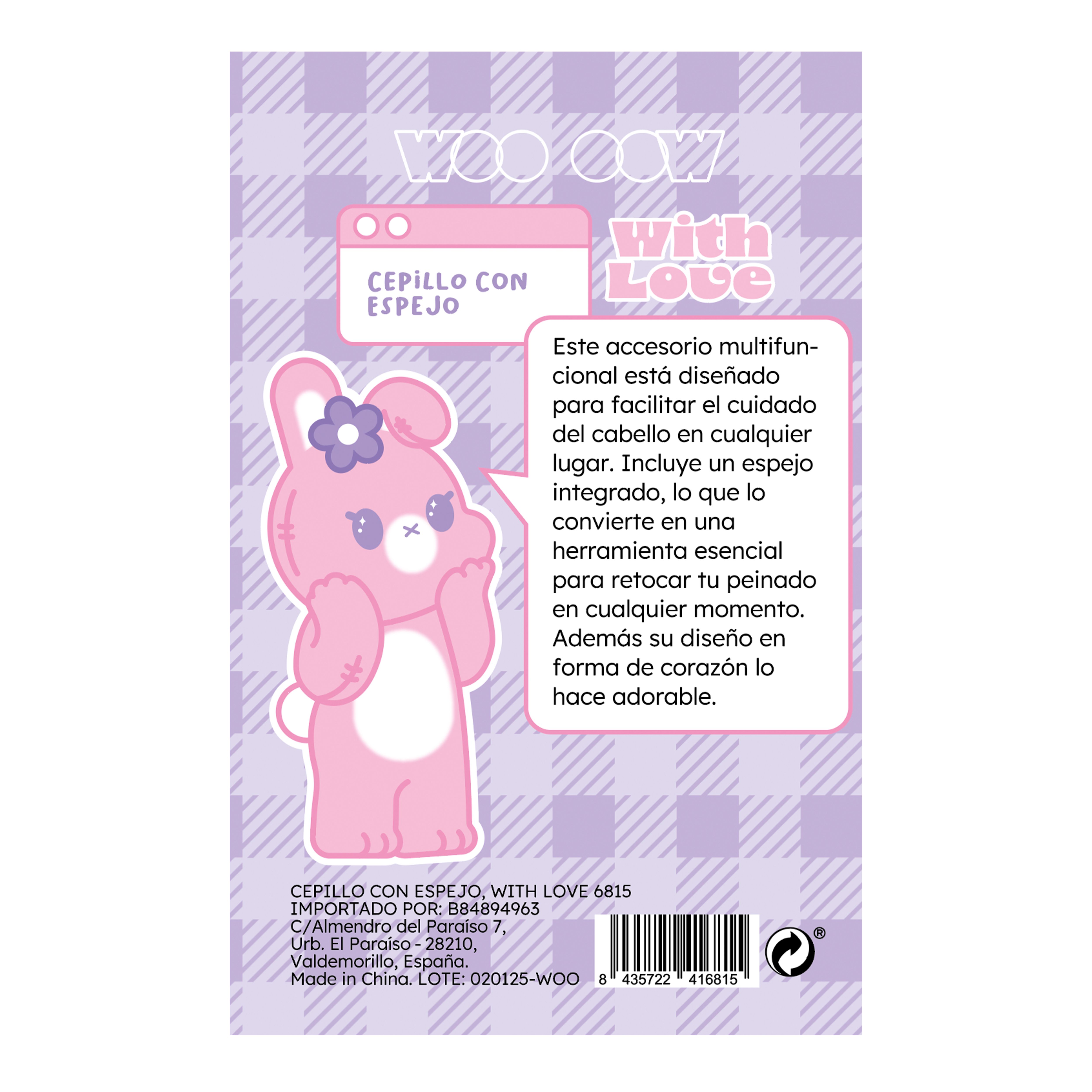 Четка са огледалом и љубављу Чешљеви и четке за косу