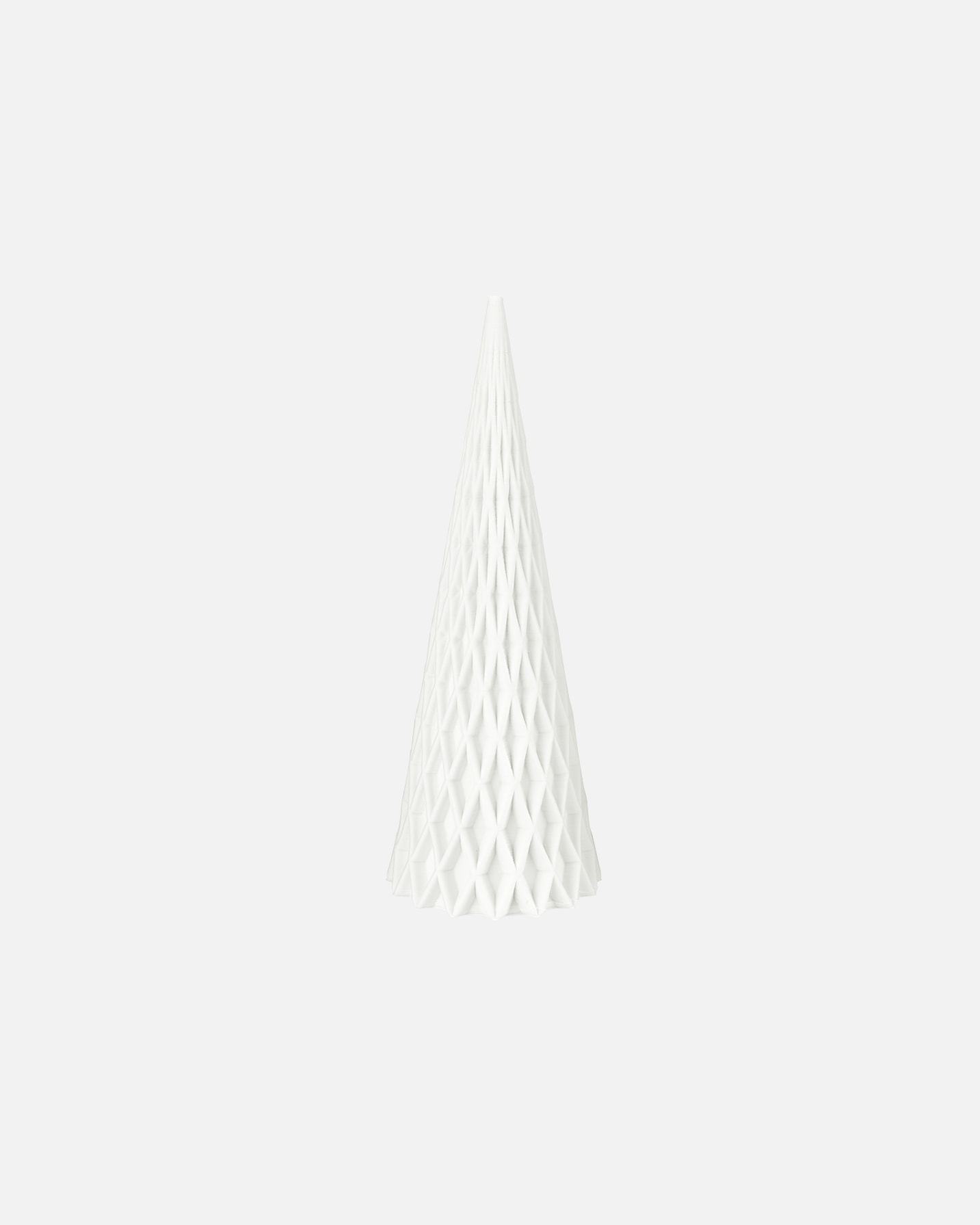vtwonen Ziemassvētku rotājumu skulptūras attēls trīsstūrī 3D izdruka - balta 13,5 x 37 cm